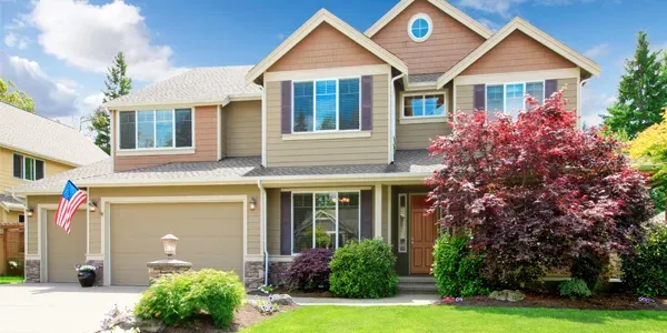 nice two story home with great landscaping